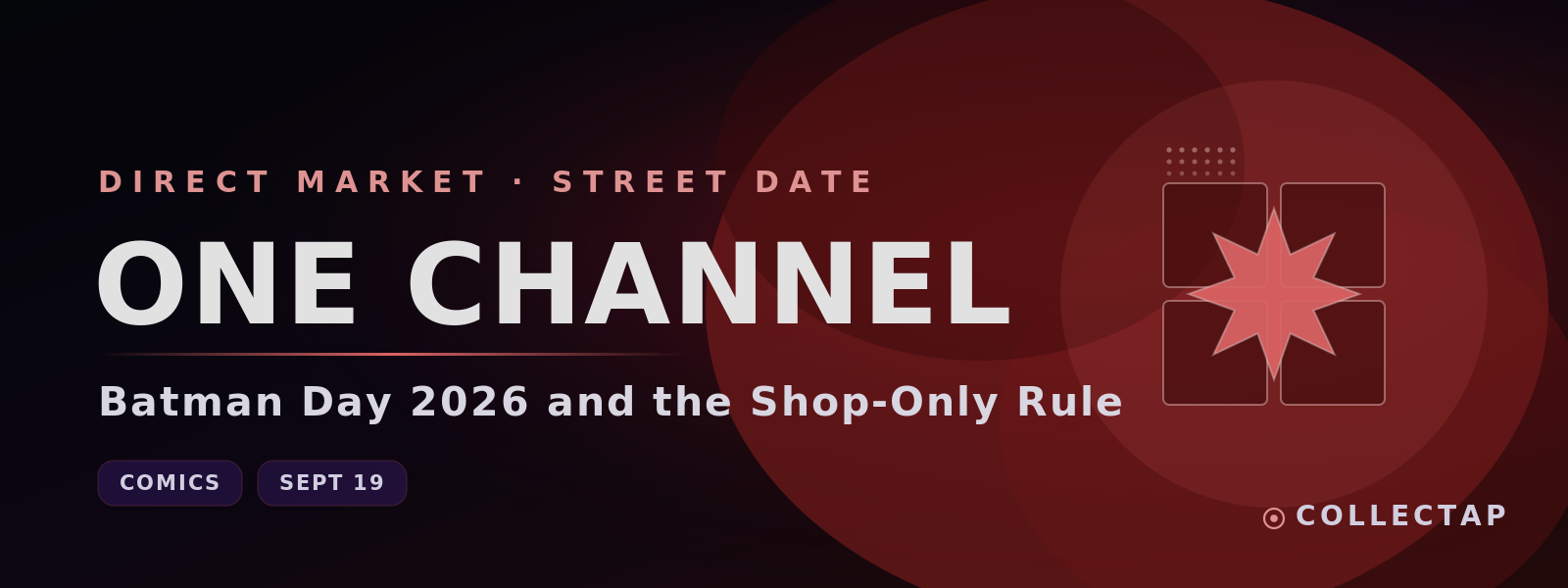 One Street Date, One Channel: The Collector's Guide to Batman Day 2026